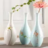 Вазы Ручная роспись Керамическая ваза с цветочным узором Домашний декор Китайское искусство Декоративное