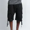 Men's Shorts Fashion Tethered Sports Sports Bawełna Zwyciężona z kieszeniami Spodnie Pantelones Cortos Para Hombres