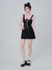 Casual Dresses Y2K Sweet Kawaii Ruffle Dress Soft Mori Preppy Style School Black 2023 Autumn Mini Short Party Student