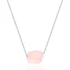 Pendentif Colliers Mode Simple Reiki Cristal Collier De Pierre Brute Pour Femmes Bijoux Cadeau Naturel Minéral Irrégulier Ore Ras Du Cou