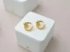 RealFine888 Studörhängen BV50 Intrecccio Hoop Earring Iconic Jewelry Luxury Designer Jewellery For Woman With Box