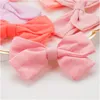 Headwear Hair Accessories 3.5Inch Baby Bows Alligator Clips Boutique Girls Barrettes Pigtail For Little Toddlers Kids In Pairs Drop De Amhwo