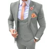 Ternos masculinos para casamento, slim fit, 3 peças, terno, colete, calças, baile, 2023, noivo, blazer