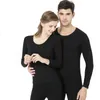 Thermisch ondergoed voor heren Heren Dames Dieptepuntsets Traceless Elastisch Thermiek Trui met lange mouwen Tops Broek Nauwsluitend pak