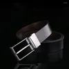 Belts Leather Reversible Pin Buckle Men's Belt Jeans Waist Male For Men High Quality Designer Mens Fashion