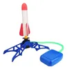 Sport Toys Children's Sports Toy Foot-Stepping Air Rocket Launcher Toys Outdoor Luminous Ejection Flying Flash Rocket Interactive 231023