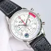 7a für Zeit Top Bretiling Watch Männer Chronographie -Handgelenksbeschwerden höchste Qualität Mechanische Bewegung UHR 6Pins Woking Back Transparent Montre Navitimer Irv1