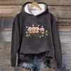 Felpa con cappuccio da donna Felpa Buon Natale Top Pullover carino Camicetta causale festiva Atletica Etnica Folk Running