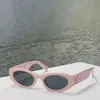 Miumius Designer Sonnenbrille Top -Qualität Mode Luxus Original Neue Sonnenbrille für Männer und Frauen Modeteller Sonnenbrille Katze Eye Metal Flat Long Long