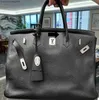 Bolso de diseñador Bolso Togo Negro Noir Hardware de plata Birk 51 cm Grande Bonito Nuevo Bolso clásico Hilo de cera hecho a mano Moda Bolsa cruzada de calidad superior Lujo ygf