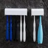Toothbrush Holders Bathroom Holder Wall Mounted Toothpaste Rack Punchfree Tooth Brush Storage Accessories 231023