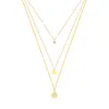 Pendant Necklaces JHSL Children Girl's Women Multi Layered Statement Charm Stainless Steel Chain Gold Color Fashion Party Jewelry