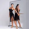 Usura sul palco Spalla nuda Abito da ballo latino femminile di design di alta qualità per le donne Costume da ballo per sala da ballo NY02 355