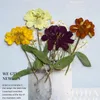 Decorative Flowers 60pcs Pressed Dried Zinnia Elegans Jacq Flower Stem Herbarium For Resin Epoxy Jewelry Card Bookmark Frame Phone Case