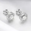 Stud Smyoue 2CT -certifierade örhängen för kvinnor platina plätering sterling silver diamant öron studs bröllop fina smycken 231023