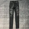 Abbigliamento di moda AM Jeans da uomo Pantaloni in denim da uomo Pantaloni alla moda Design dritto Retro Streetwear Pantaloni sportivi casual Pantaloni in denim da uomo Pantaloni firmati