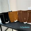 Designer large capacity Tote bag autumn and winter chain shoulder suede material diamond fashion casual collocation