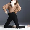 Kvinnors leggings 2023 vinterkvinnor tjockare varm tjock sammet fleece byxor hög midja kvinnliga termiska leggins kalla resistenta