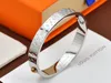 Realfine888 L Nano Momogran Bangle Bracelet Wedding Bracelets Iconic Jewellery Luxury Designer Jewelry For Woman With Box