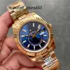Automatic Mechanical Watches Clean Small Dial Movement Steel Sapphire Automatic Calendar 41mm Watch Stainless Sky dweller watchs