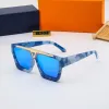 Designer Sunglasses Fashion Summer Beach Glasses Full Frame Letter Rectangle Design for Man Woman 8 Optional High Quality AAA