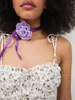 Blusas femininas Mulheres Slip Dress Spaghetti Straps Backless Tie-up Floral Mini Verão