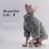 Cat Costumes DUOMASUMI Super Cool Outfits Autumn Winter Warm Wearing Hairless Apparel Clothing Sphynx Clothes
