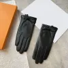 Men Women winter Leather Gloves Sheepskin designer Lining Mittens Outdoor Warm Glove with box G2310251Z-6