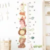 Wall Stickers Watercolor Cartoon Cute Africa Animals Elephant Giraffe Bear Kids Room Decals Decorative Sticker for 231023