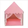 Barracas de brinquedo portátil tenda infantil dobrável crianças tendas tipi bebê jogar casa grande meninas rosa princesa castelo criança decoração do quarto 231023