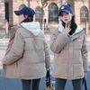 Damskie okopy płaszcze zimowe ubrania kobiety Odwracalny bawełniany płaszcz kurtka przedsiębiorstwa koreańskie i kurtki Abrigo Mujer ZM