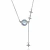 Pendant Necklaces Starry Moon Necklace - Shining Stars With A Crescent Stylish Jewelry For Women