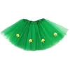 Cosplay EraSpooky Girls 'Green Dress Ireland St.Patrick Day For Kids Carnival Costume Girl Tutu kjol med guld shamrockscosplay