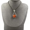 Collares colgantes Cuentas de ágata roja Transferencia Mujeres Gargantilla Natural Reiki Mineral Piedra cruda Cristal Amuleto Amantes Encantos Collar Regalo