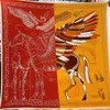 Sarongs POBING Silk Cashmere Scarf Women Hand Rolled Shawls Fly Horse Print Square Scarves Wraps Lady Bandana Big Hijabs Female Foulards 231023