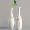 Вазы Ручная роспись Керамическая ваза с цветочным узором Домашний декор Китайское искусство Декоративное