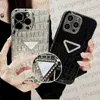 Phone Case Designer iPhone Case for iPhone 15 Pro Max Cases Apple iPhone 14 Plus 13 12 11 Pro Max XR XS X Glitter Crocodile Pattern Triangle P Cellphone Cases Mobile Cover