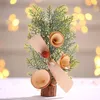 Faux verdure florale branches de pin artificielles feuilles décoration murale matériaux de Noël ornements d'arbre de Noël fausses décorations végétales pour la maison 231024