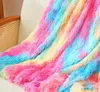 Blankets Cozy Flannel Blanket Fluffy Shaggy Soft Warm Sofa Travelling Fleece Blankets Bedspread Blanket