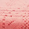 Coperte Coperte in mussola lavorata a maglia semplice per neonati e ragazze per mesi Coperte da coccolare di sicurezza per bambini adatte alla pelle