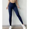 Active Pants with Logo Seamless Leggings Kvinnor Bulift Curve Workout Yoga Fitness Nylon Stretch Black