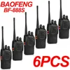 Рация 6 шт. или 3 пары рация BaoFeng 888S UHF 400-470 МГц, портативная рация с двусторонней связью, 16 каналов, 5 Вт, рация на большие расстояния 231023