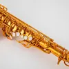 Francja Mark VI Alto EB Saksofon Nowy przylot Mosiądz Rose Gold Instrument muzyczny E-flat Sax z akcesoriami