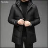 Parkas pour hommes Taoboo Anime veste d'hiver hommes pardessus épaissir manteau chaud hommes vestes couleur unie sweats à capuche mâle décontracté affaires doudoune 231023