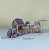 Décorations de Noël Figurines de train de bonbons en résine pour entrée intérieure Cheminée Salon Bureau Navidad Décor Beaux cadeaux Enfants Objet 231023