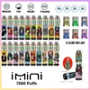 Marrocos Vapes imini Tornado 7000 Puff 7k Rnm Monkey 9000 Puffs Vape e cigarro disposto e suco de bateria Display 850mAh Bateria de 15ml Monkey King Dispositivo UE