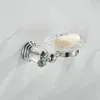 Sabun Bulaşıkları Kristal Duş Sabun Tutucu Cilalı Krom Çanak ve Sünger Tutucu Gümüş Koruyucu Tepsi Paslanmaz Çelik Duvar Monte 231024
