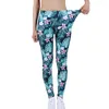 Women's Leggings VIIANLES Stretch Pant Sexy Clothing Mujer Leaf Floral Printing Fashion Women Beautiful High Waist Jeggings