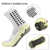 Chaussettes de sport 3540 enfants respirant sport chaussettes de football carré silicone antidérapant grip football 231023