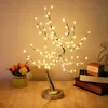 フェイクフローラルグリーンミニミニLEDクリスマスツリーatificial植物ナイトライトベッド銅線ランプテーブル装飾クリスマス装飾ロマンチックライト231024